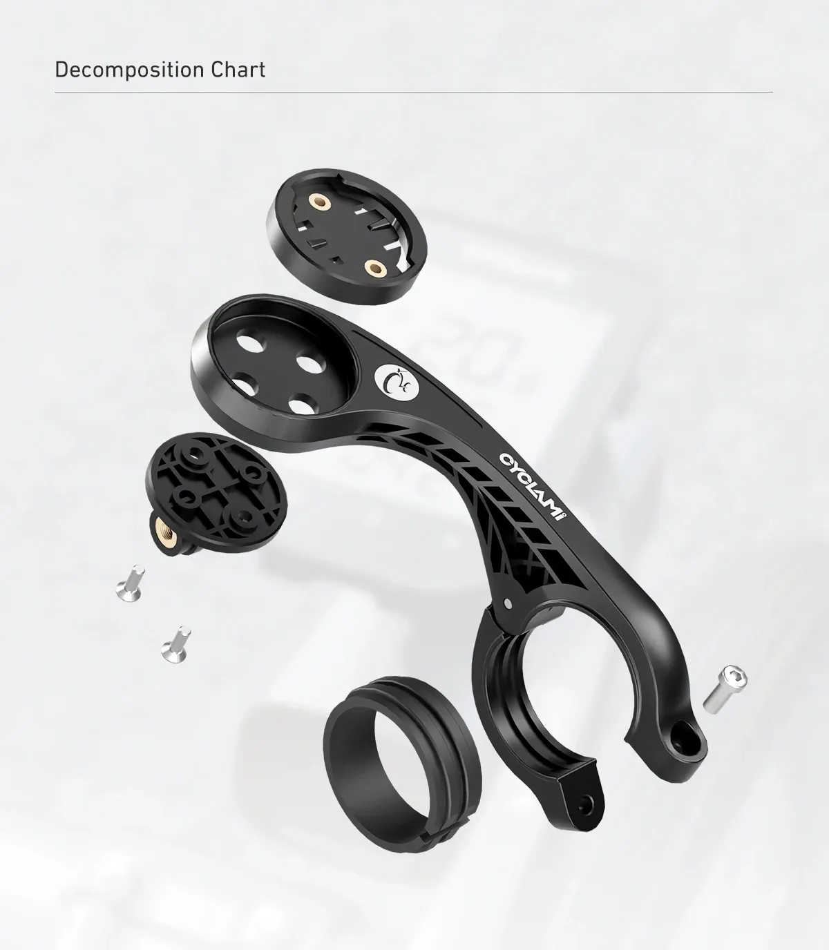 CYCLAMI S2 Out-Front Bike Computer and Light Mount