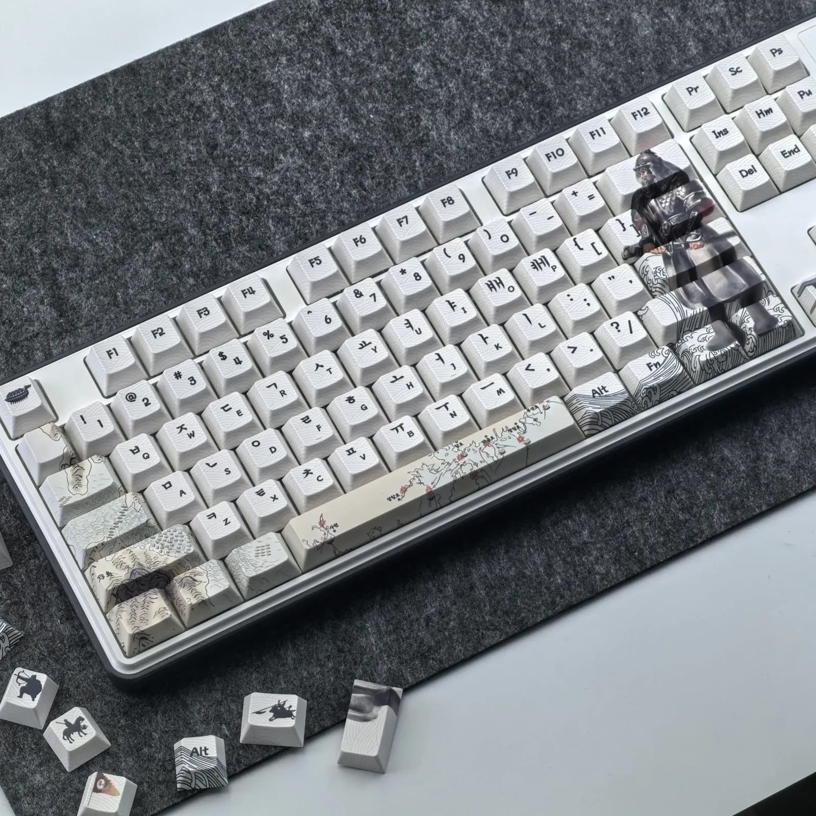 Yi Sun-sin 129-Key PBT Cherry Korean Keycap Set