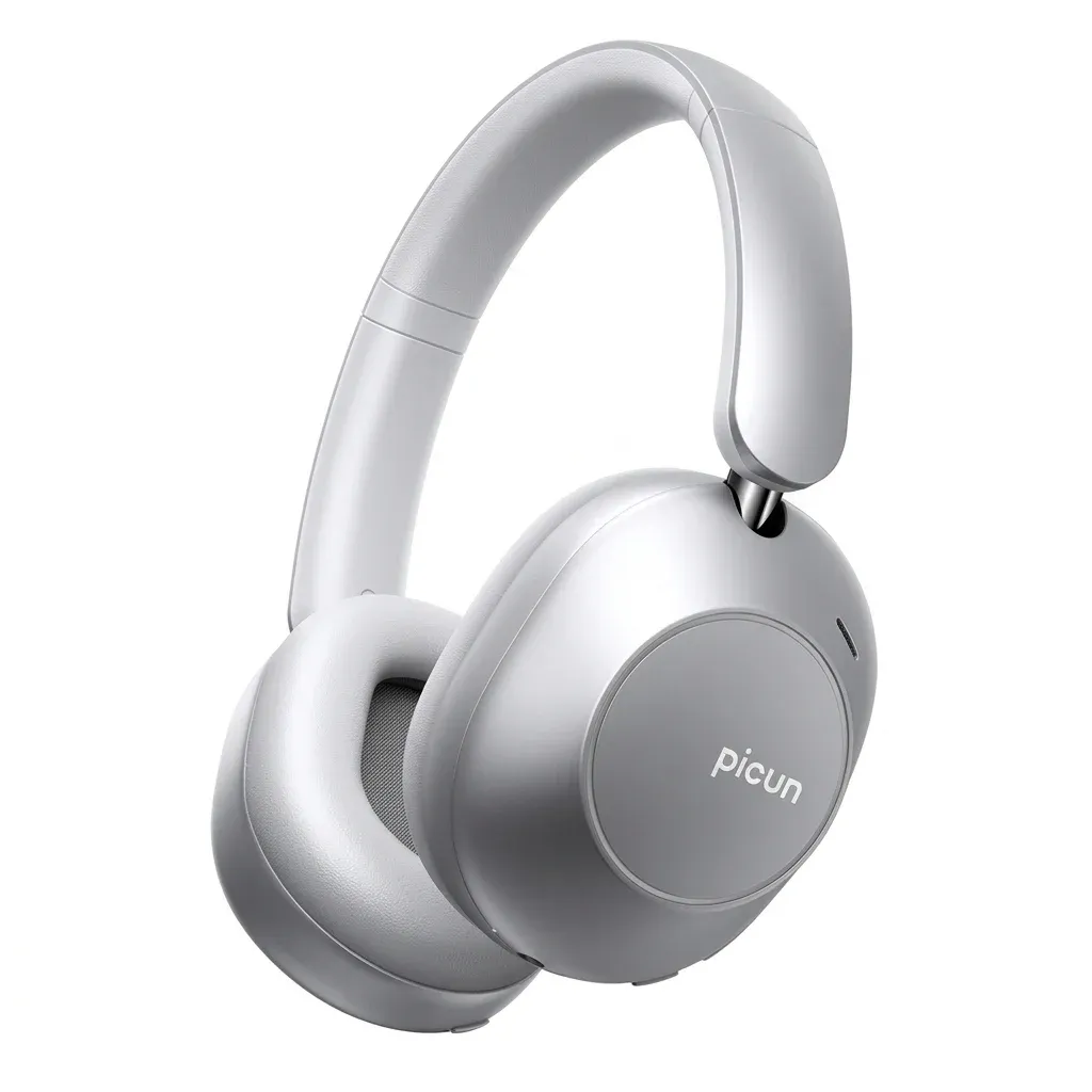 Picun F6 ANC Bluetooth Headset with 3D Audio and App Control