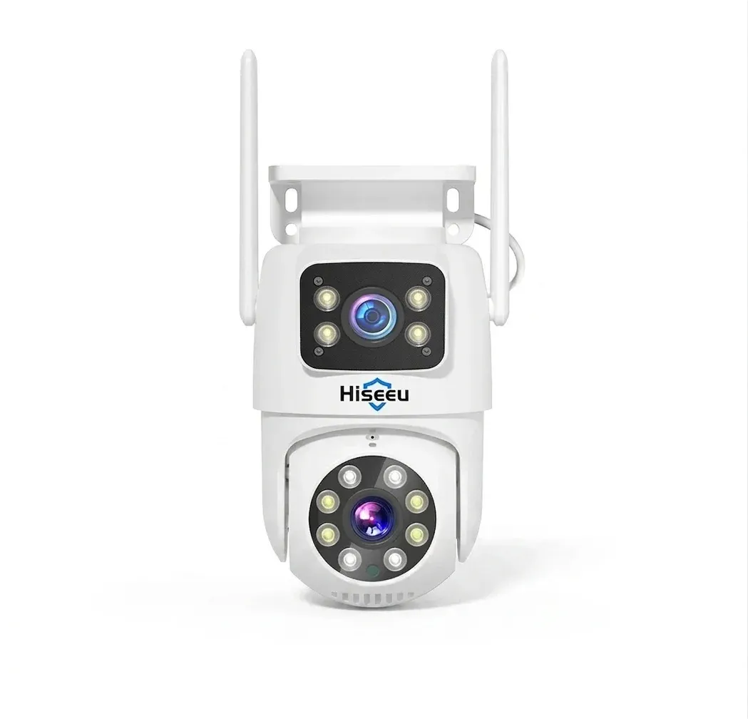 Hiseeu dual-lens white security camera