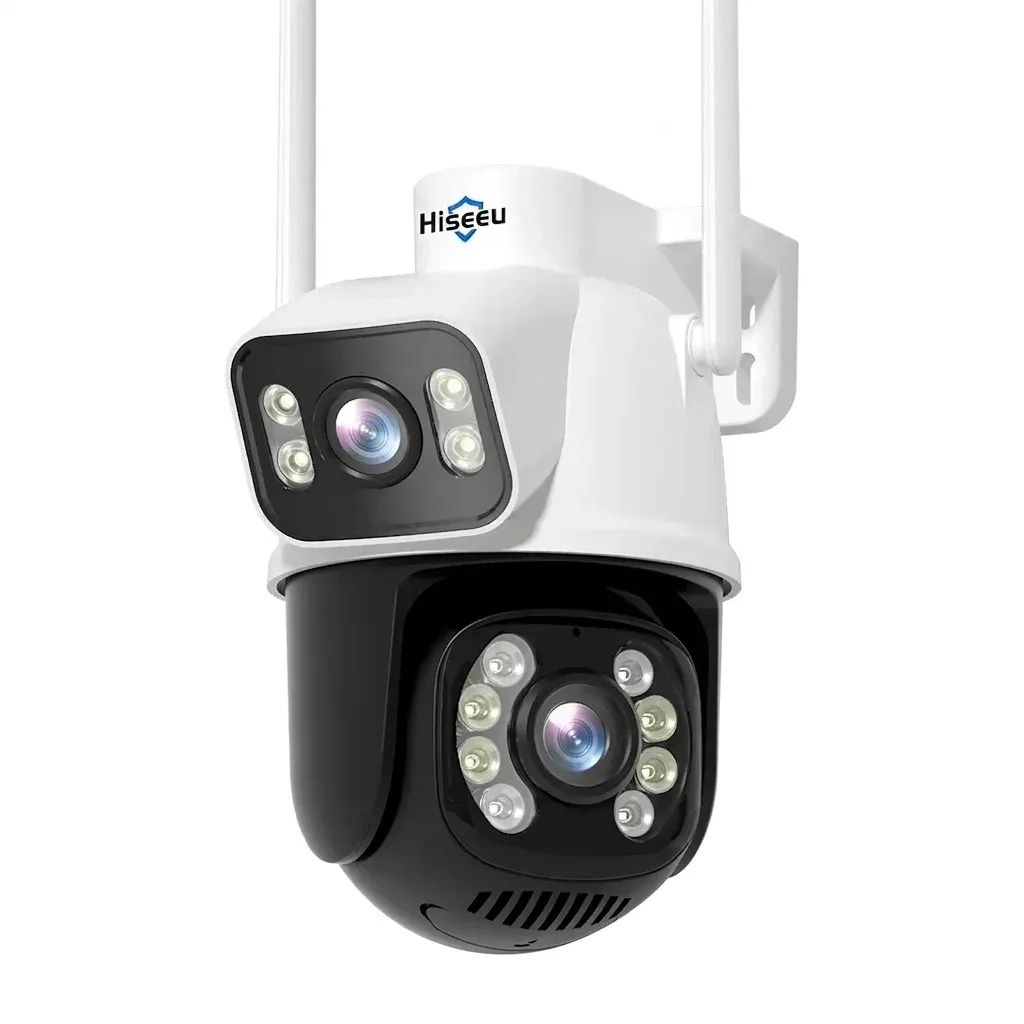 Hiseeu dual-lens outdoor PTZ security camera