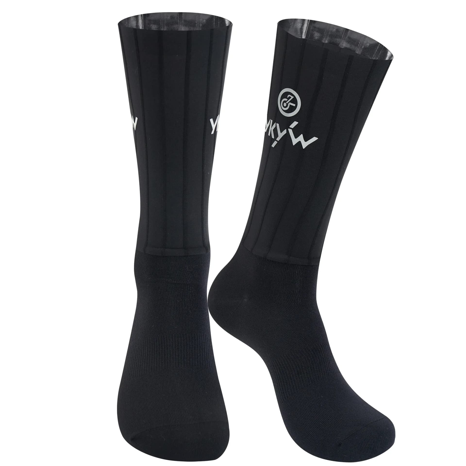 YKYWBIKE Aerodynamic 3D Stripe Cycling Socks