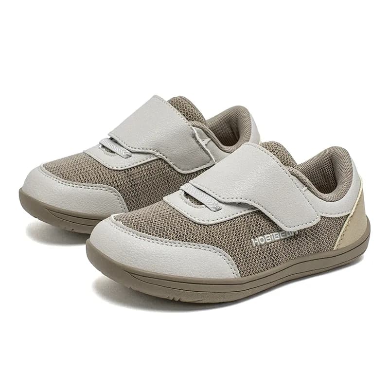 HOBIBEAR Kids Wide-Toe Zero-Drop Mesh Sneakers