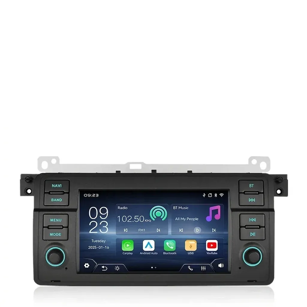 BMW E46 multimedia head unit front view