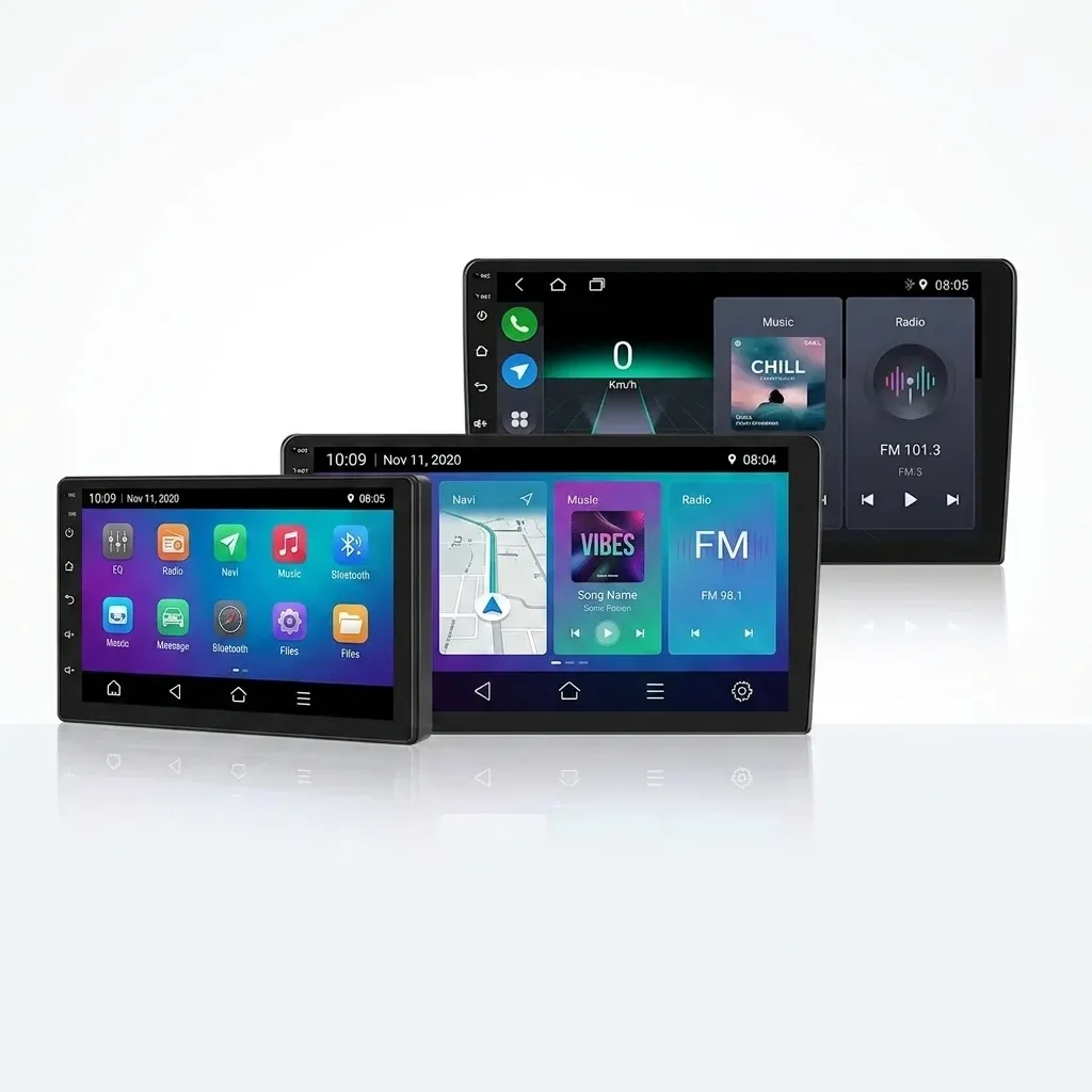 KUNFINE Android car stereo three screen sizes