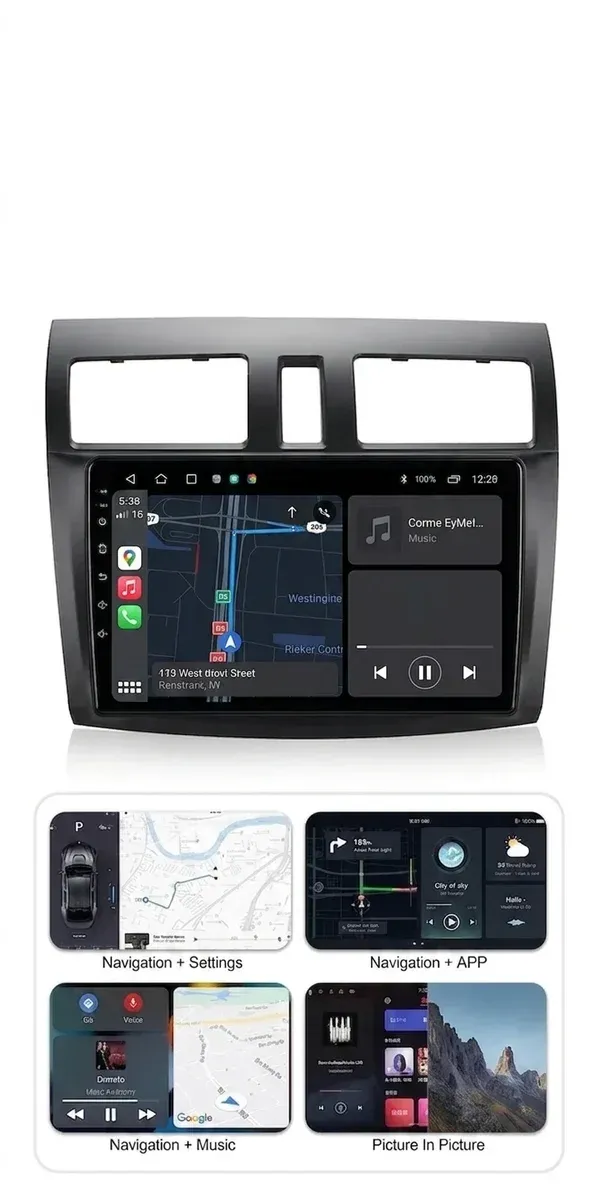 Mazda 3 Android multimedia head unit front view