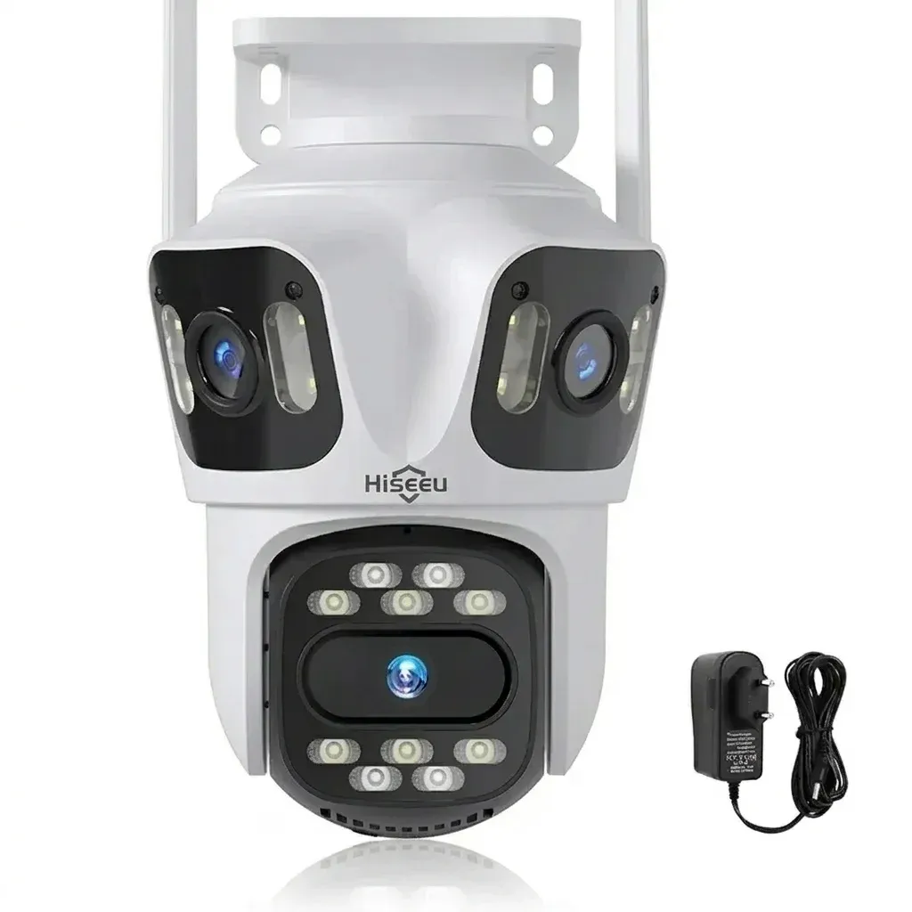 Hiseeu tri-lens outdoor security camera