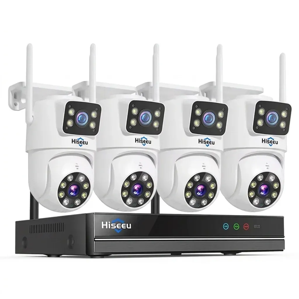 Hiseeu wireless NVR kit with four cameras