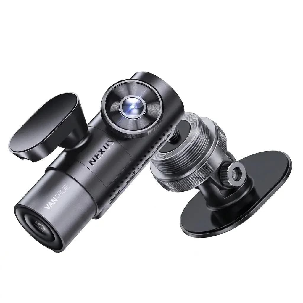 Vantrue N5 black dash cam studio shot