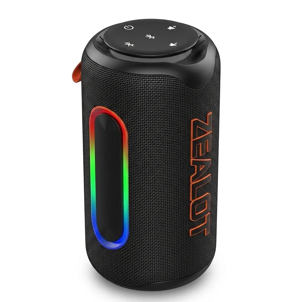 ZEALOT MP1 black portable Bluetooth speaker