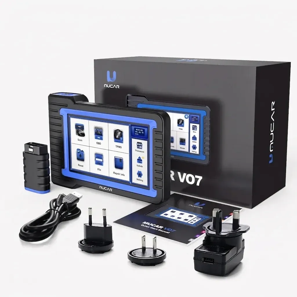 MUCAR VO7S OBD2 scanner with accessories