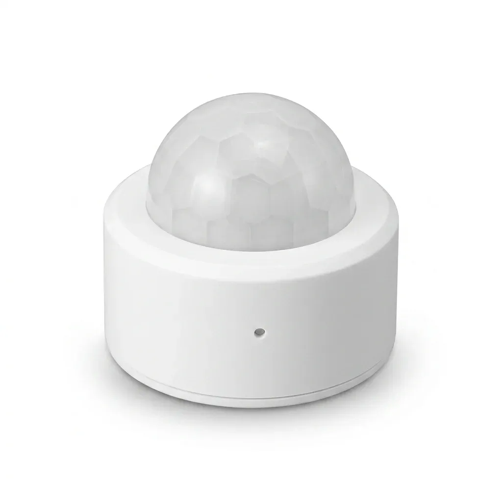 Gleco Zigbee PIR motion sensor on white