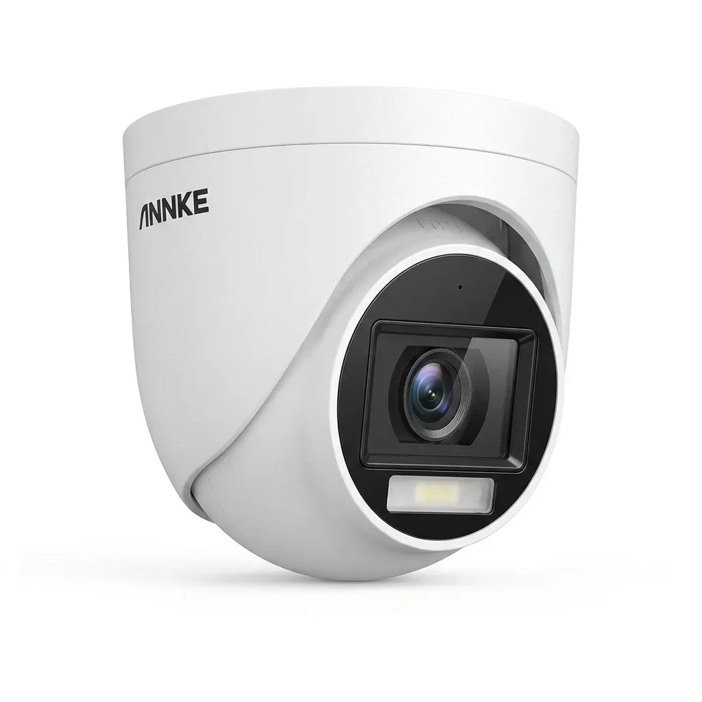 ANNKE white dome security camera studio shot