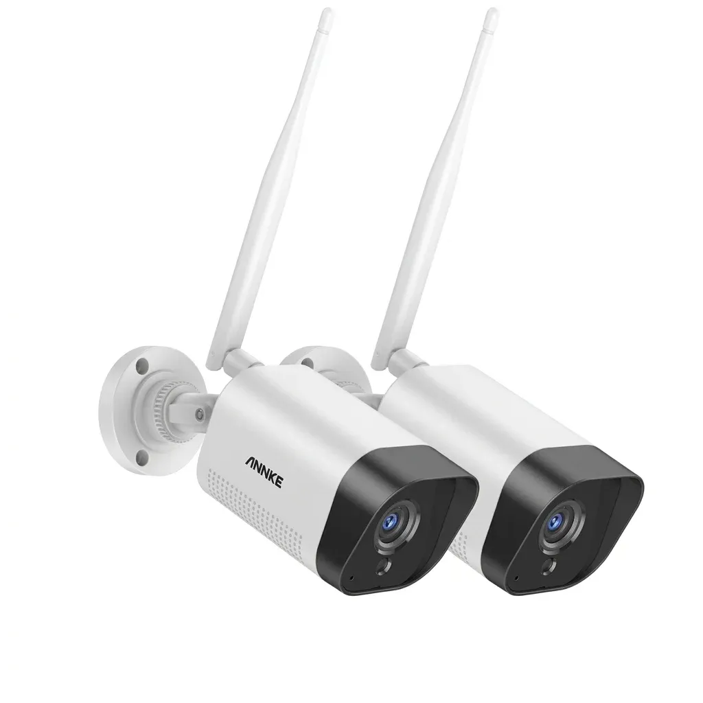 ANNKE white outdoor security camera kit