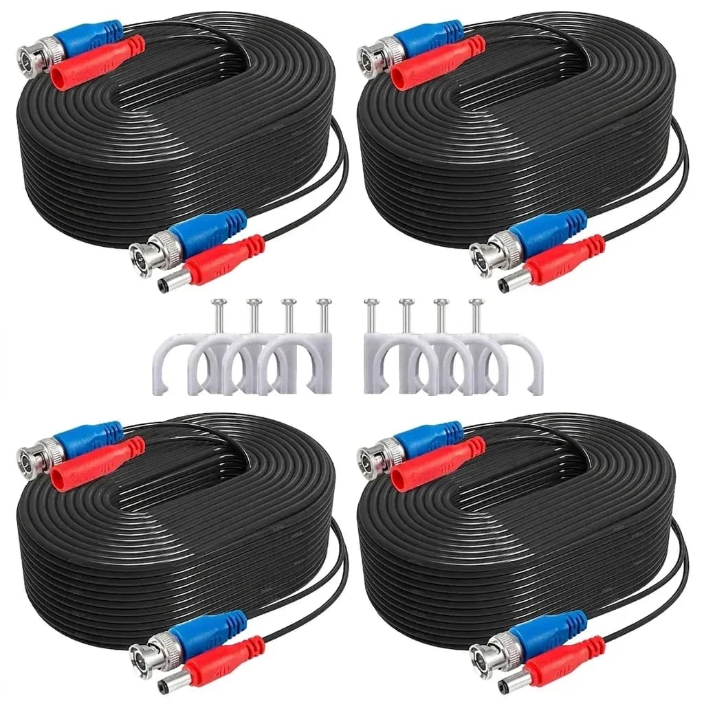 ANNKE 4-pack CCTV BNC power cables