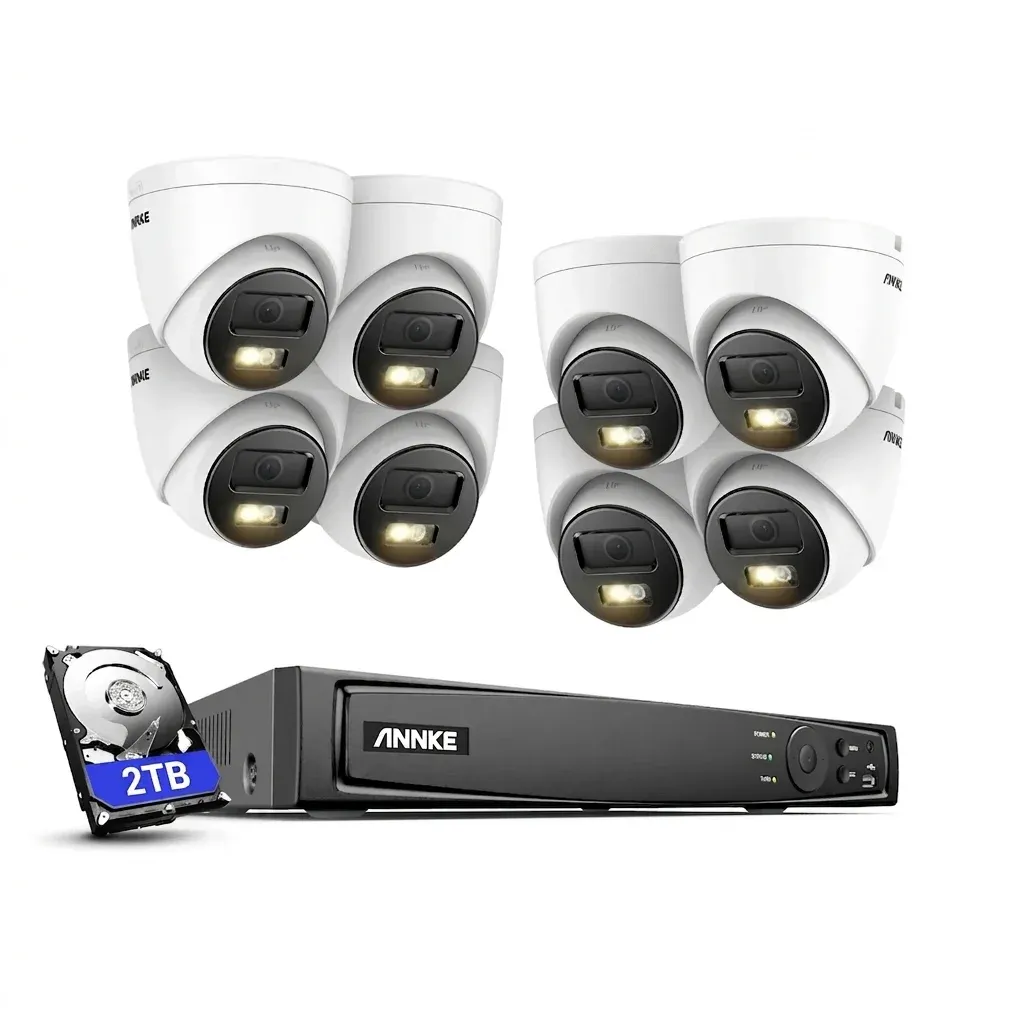 ANNKE 12MP 8-camera PoE security kit