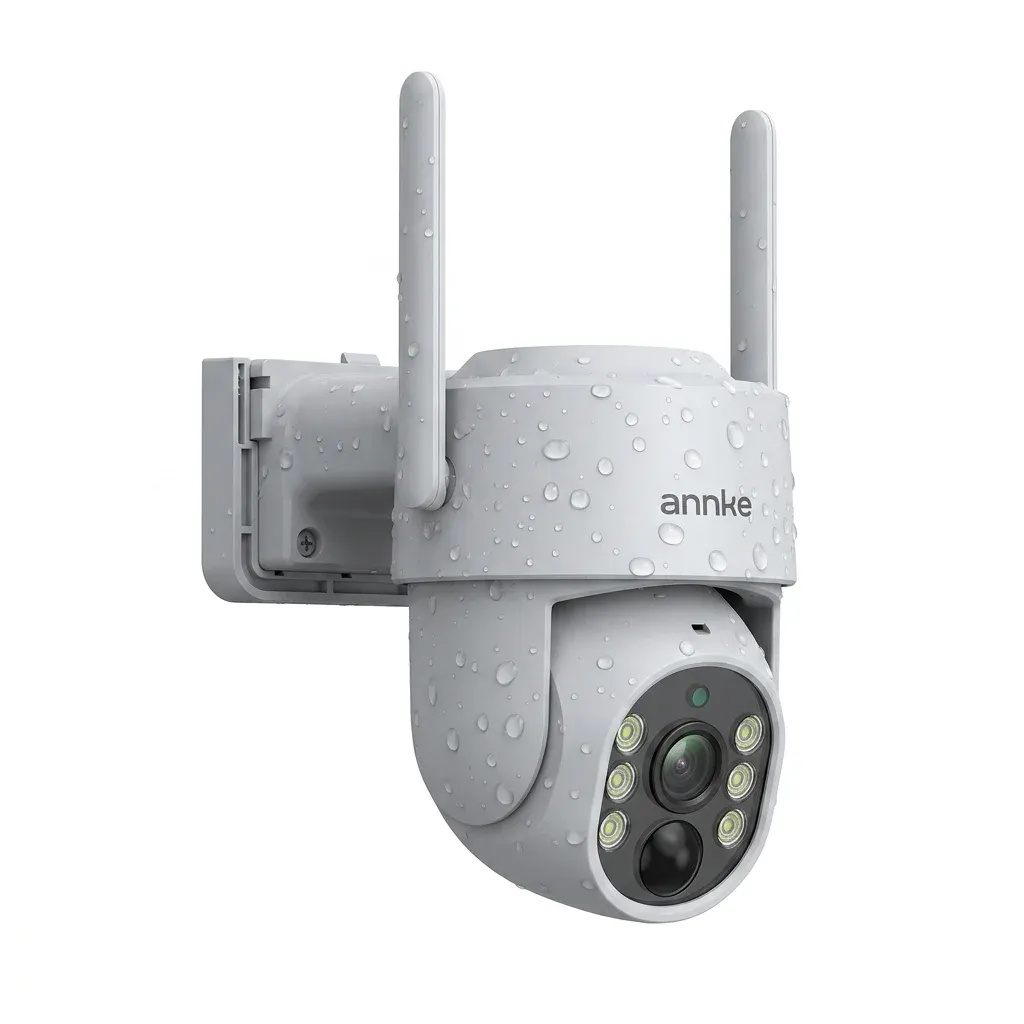 ANNKE wireless solar security camera studio shot