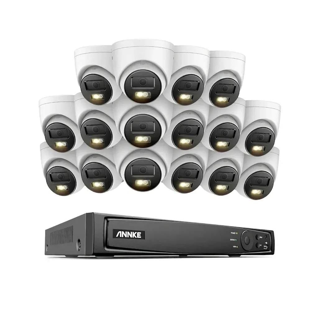 ANNKE PoE cameras with black NVR