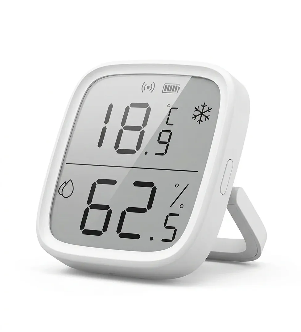 SONOFF white LCD temperature humidity sensor