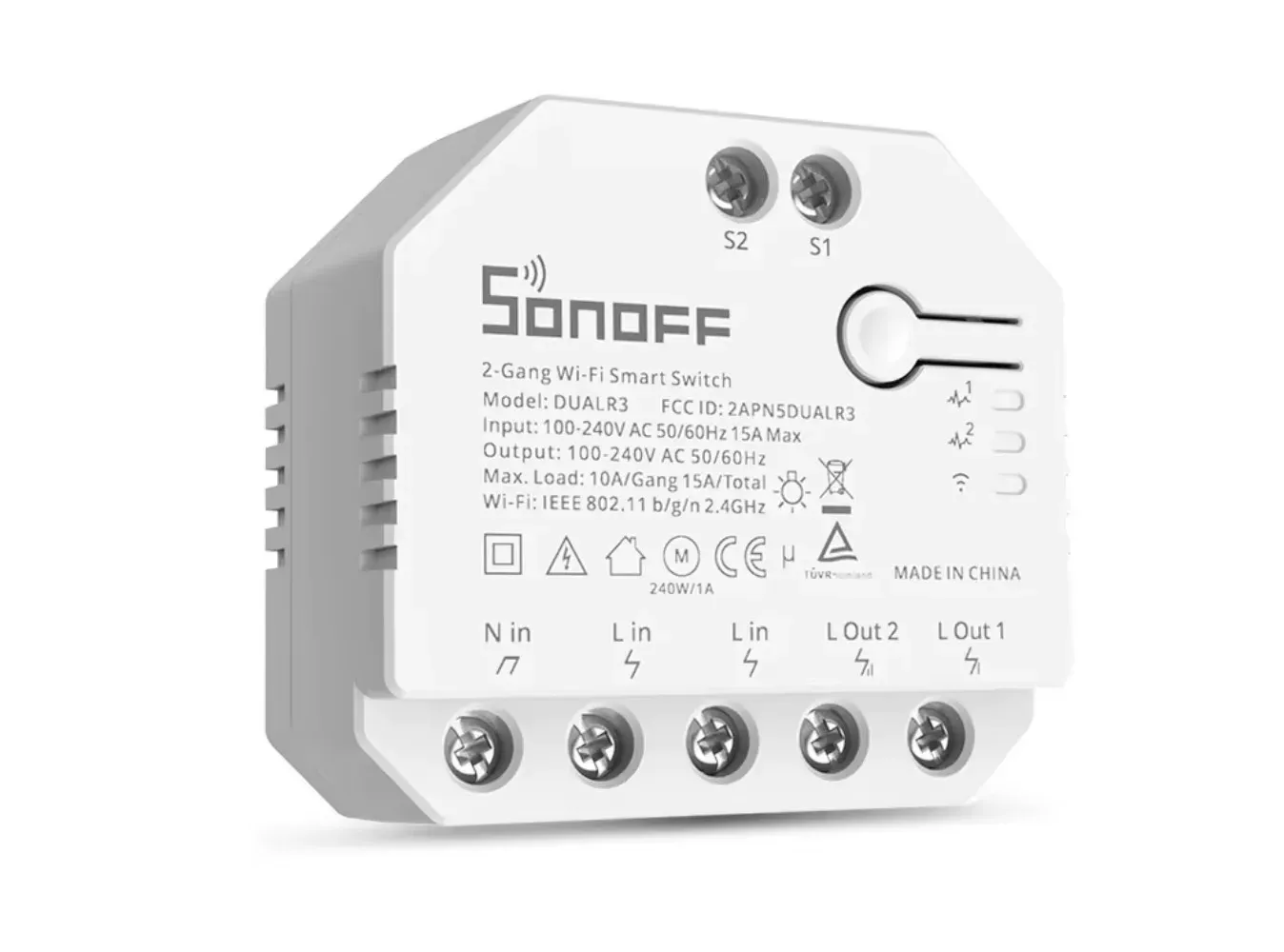 Sonoff DUALR3 Wi‑Fi Dual Relay Curtain Controller