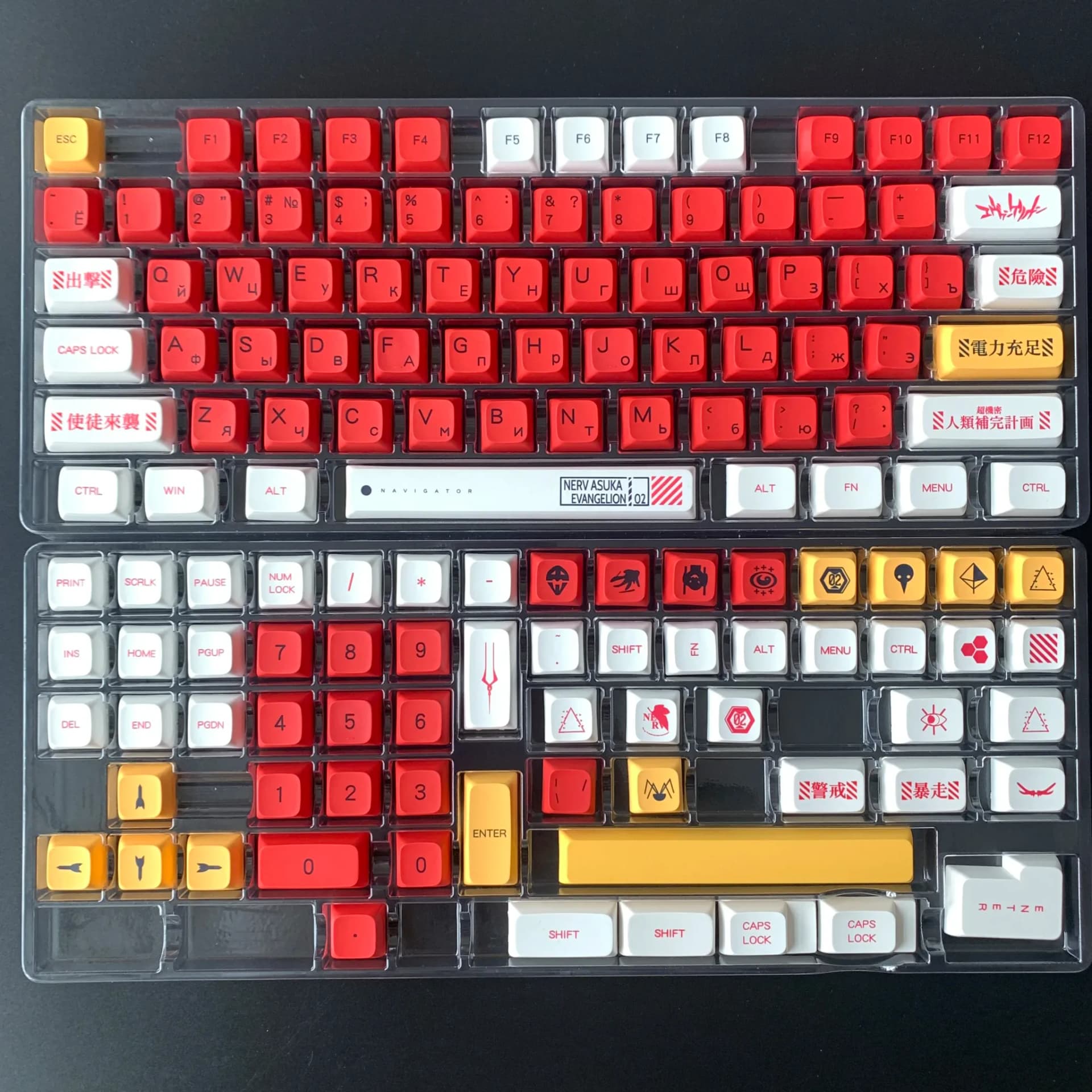 MAIMOOO Russian Layout PBT XDA Keycap Set for Mechanical Keyboards