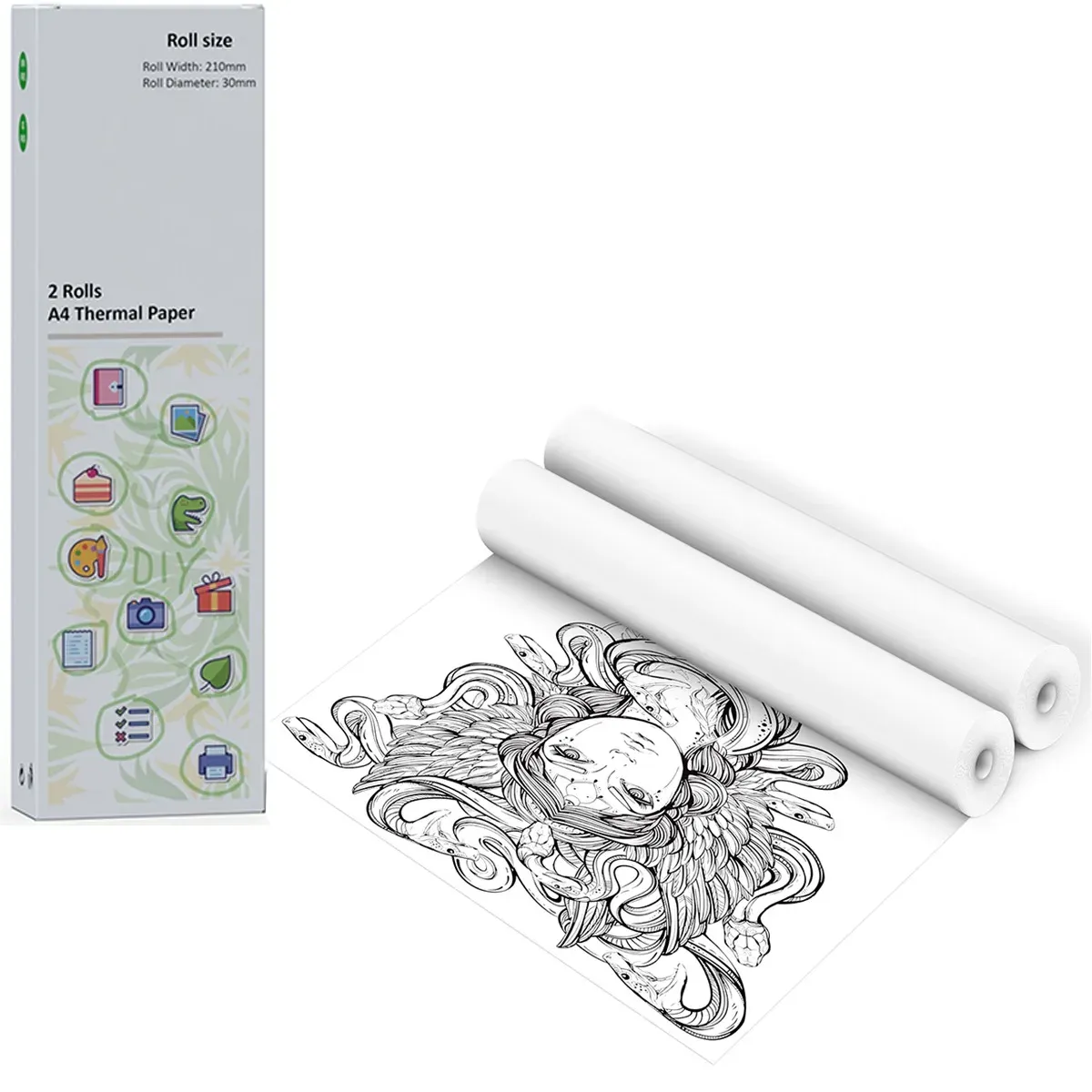 A4 BPA-Free Thermal Paper Rolls for Portable Printers