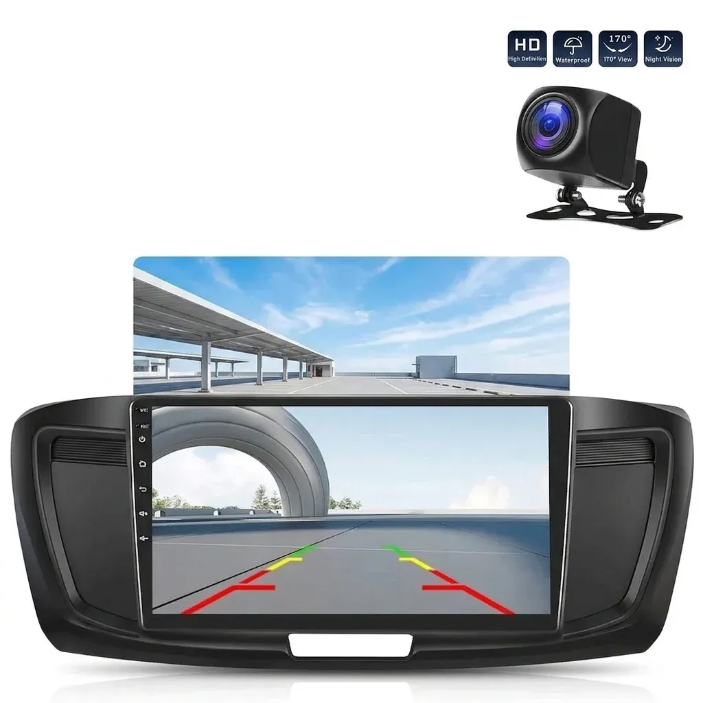 9-inch Android car stereo with camera