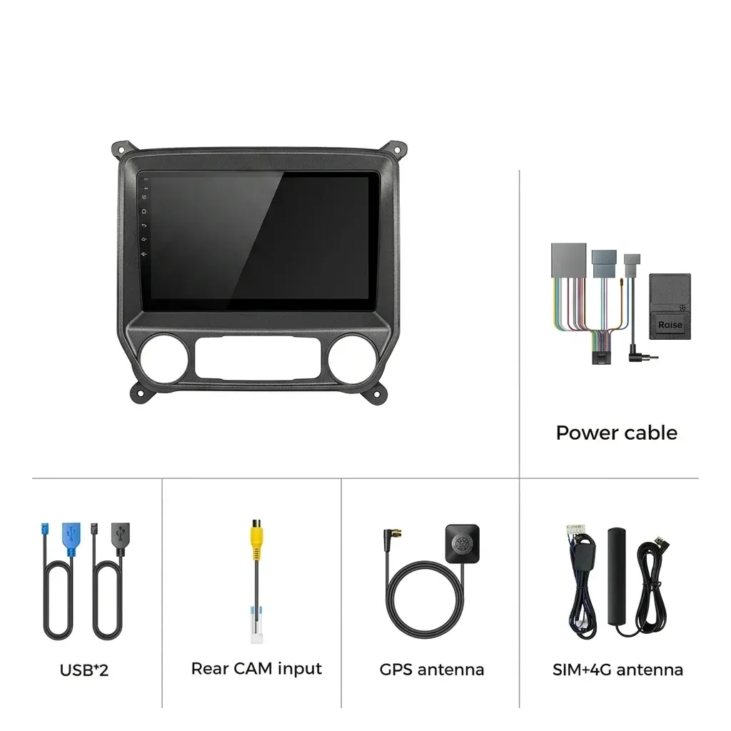 Ainavi 10-Inch Wireless CarPlay Stereo for Chevrolet Silverado