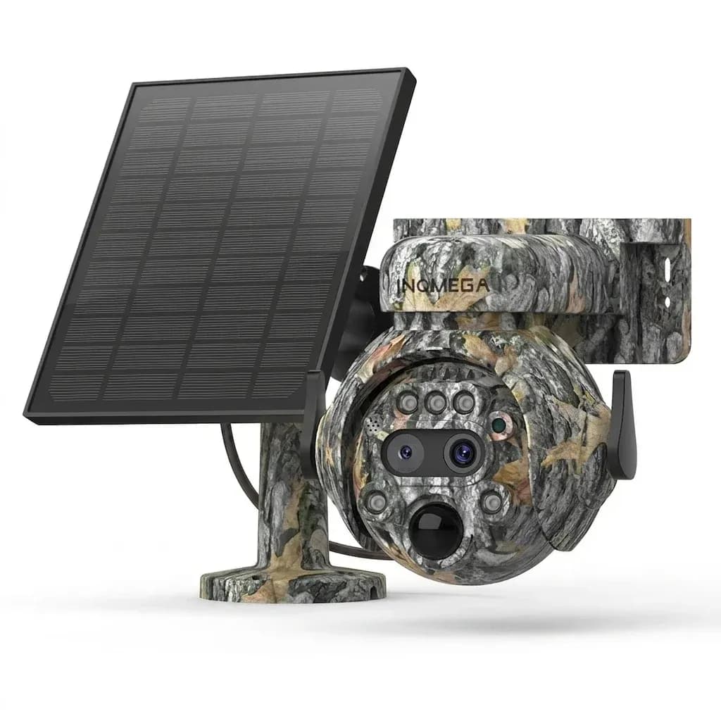 INQMEGA 8MP Solar 4G/Wi‑Fi Forest Security Camera