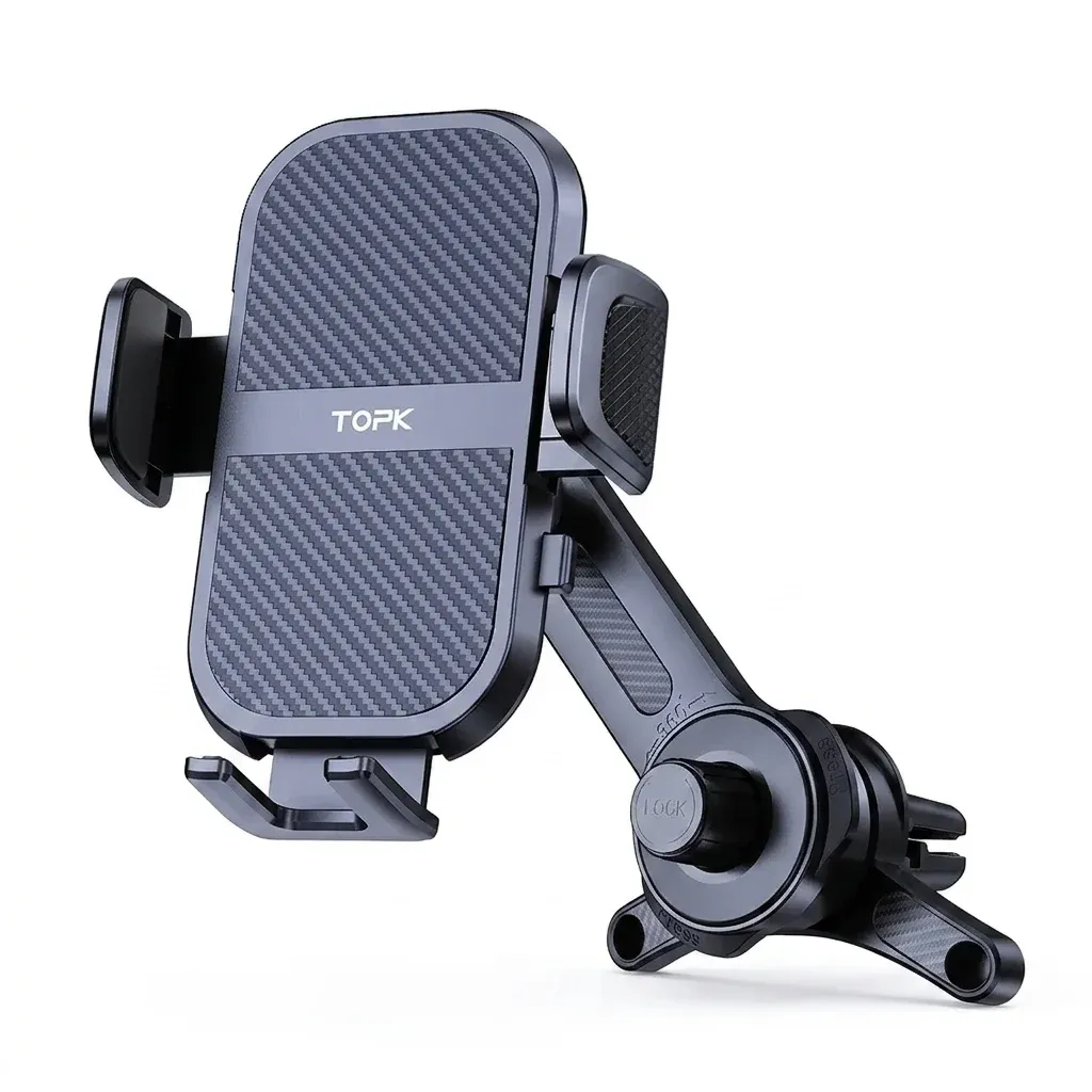 TOPK D46T black air vent phone mount