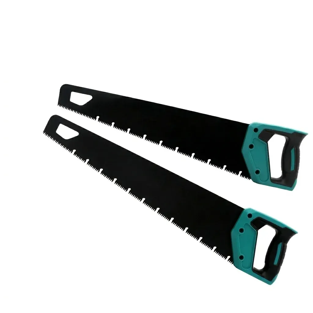AMR black hand saw with teal handle