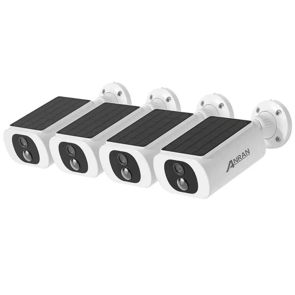 ANRAN 2K solar security camera 4-pack