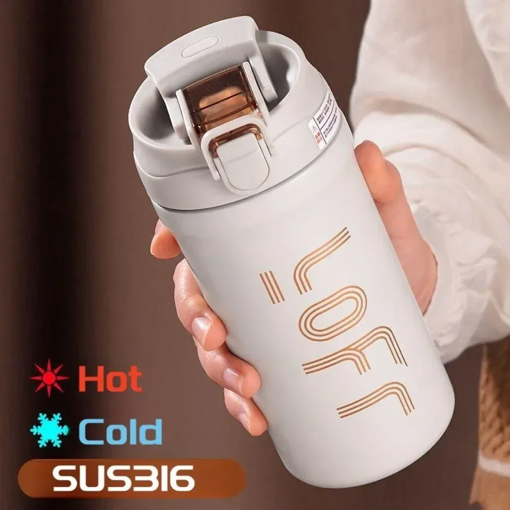600ml Insulated Straw Tumbler with Leakproof Lid