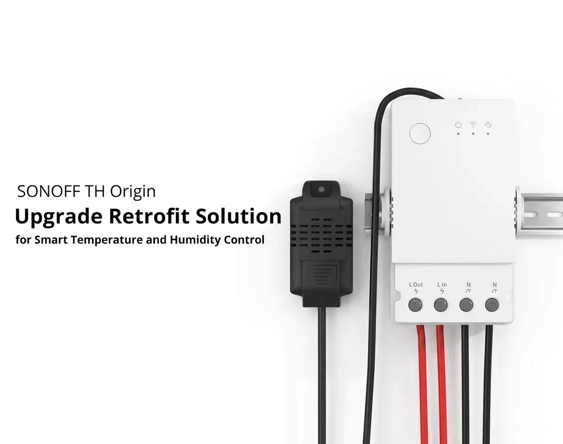Sonoff TH Origin Wi‑Fi Temperature and Humidity Smart Switch