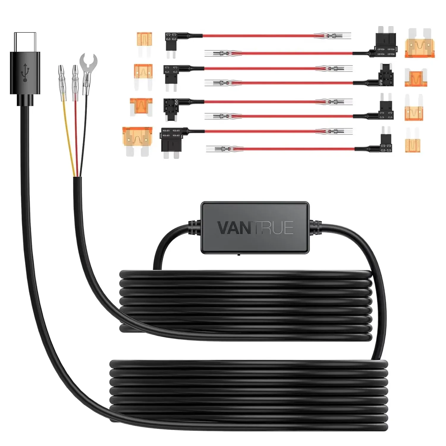 Vantrue Type-C Dash Cam Hardwire Kit with Low-Voltage Protection