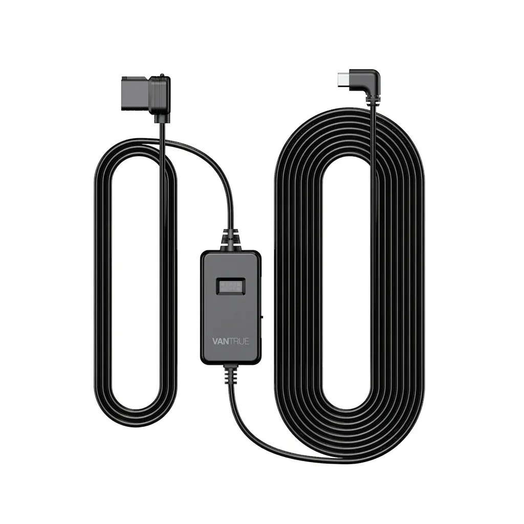 Vantrue VP01 Type C OBD Hardwire Power Cable with LED Voltage Display