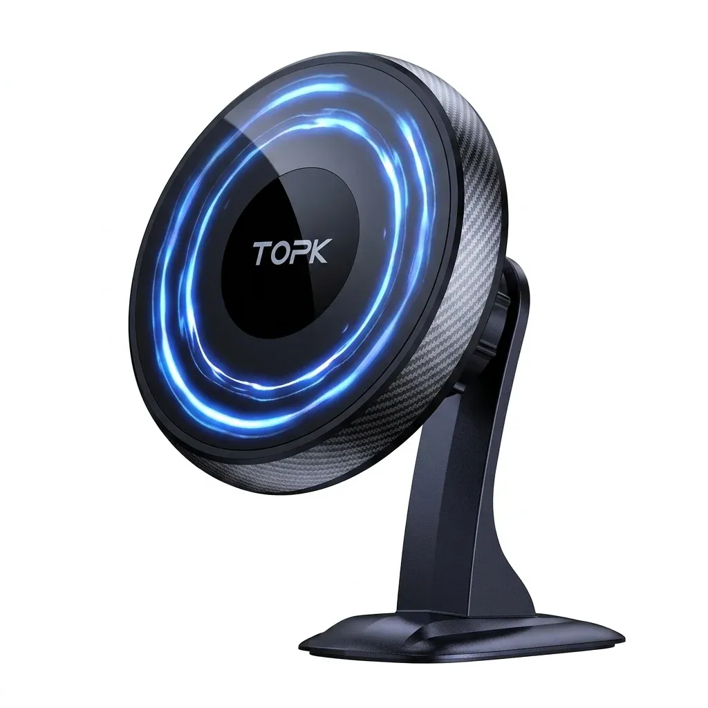 TOPK MagSafe car phone mount studio