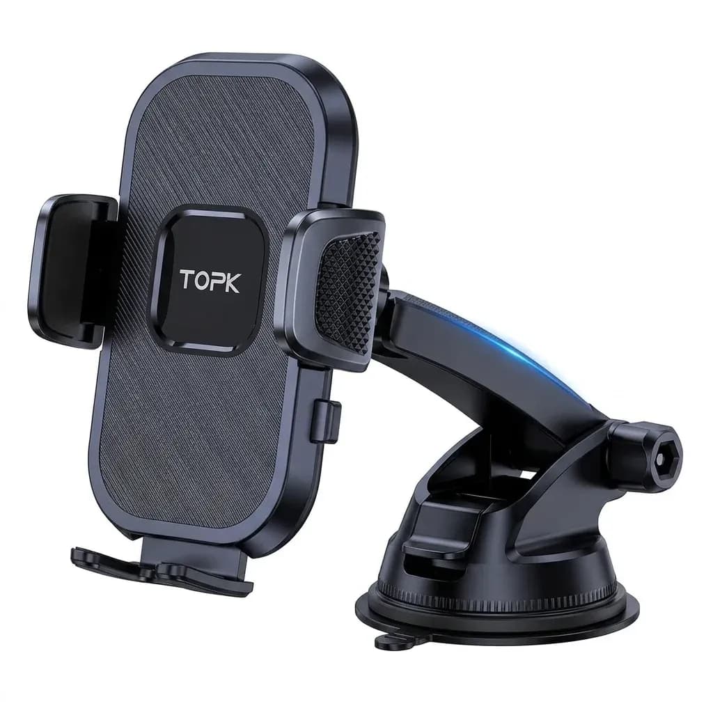 TOPK black gravity car phone holder