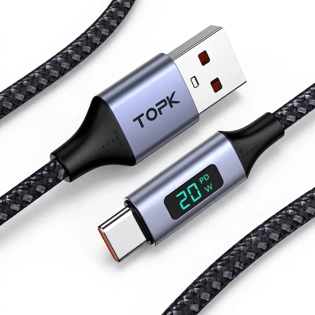 Xiaomi TOPK Digital Display USB Charging Cable