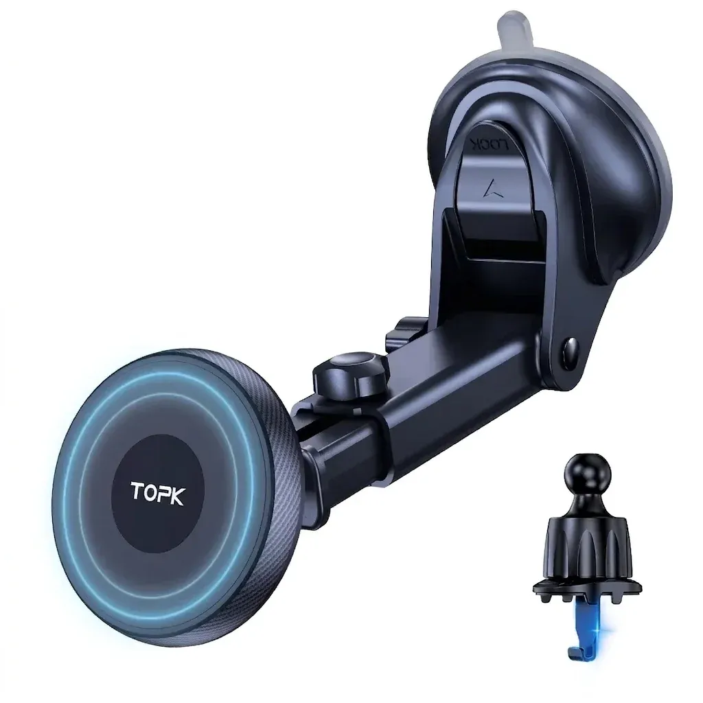TOPK magnetic car phone mount studio shot