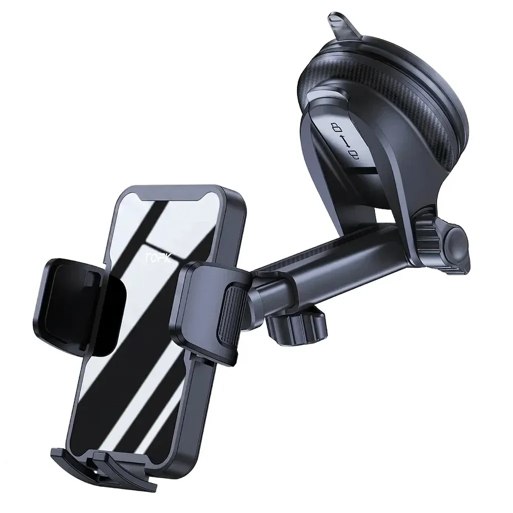 TOPK 360° Strong Suction Car Phone Mount for Dashboard and Windshield