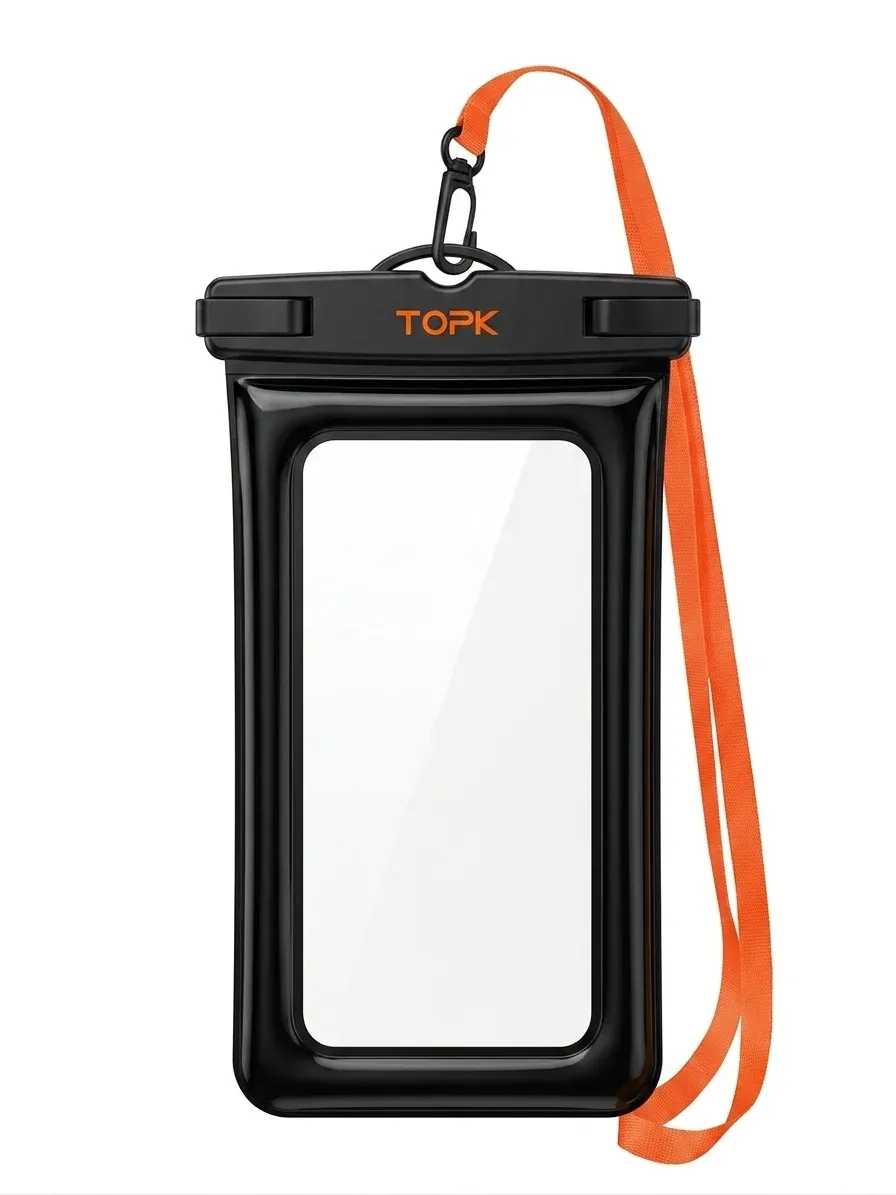 TOPK iPX8 Waterproof Phone Pouch for Swimming and Travel