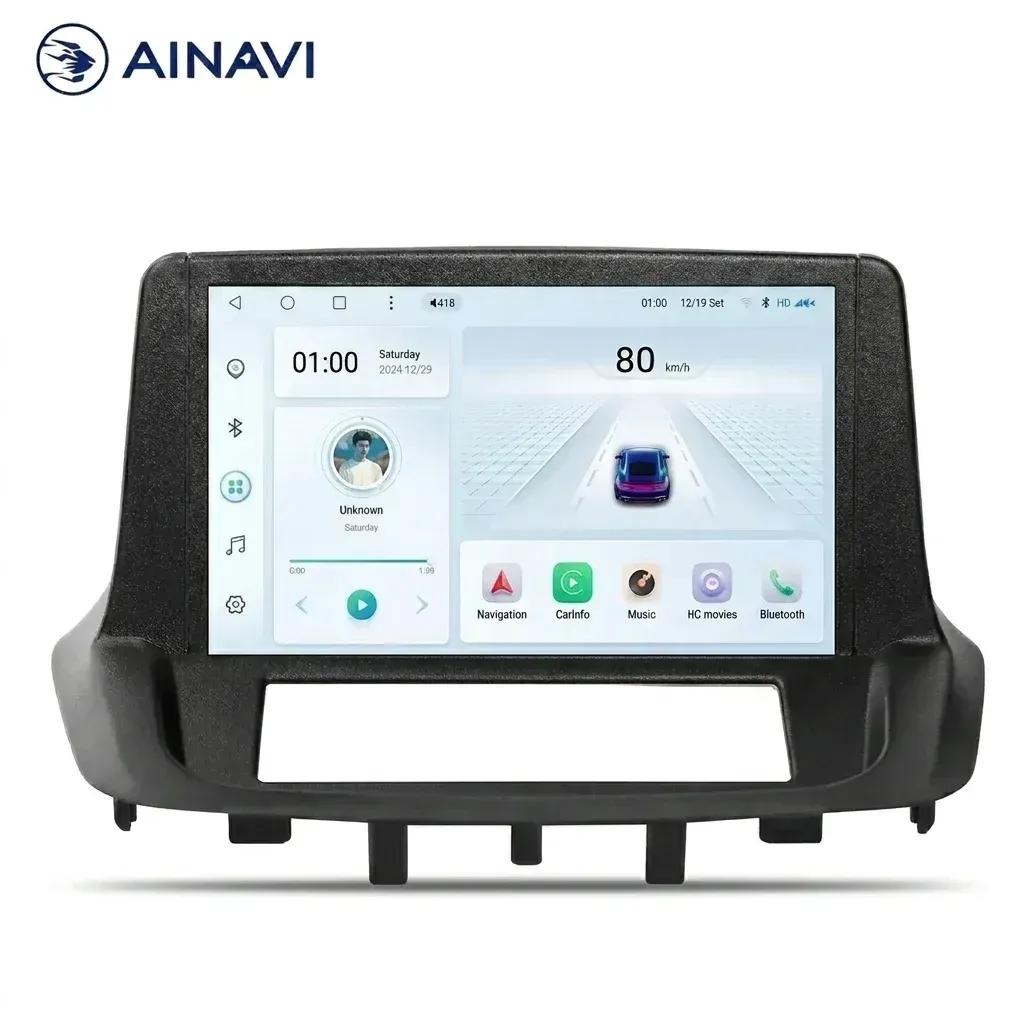 Ainavi Renault Megane 3 touchscreen head unit
