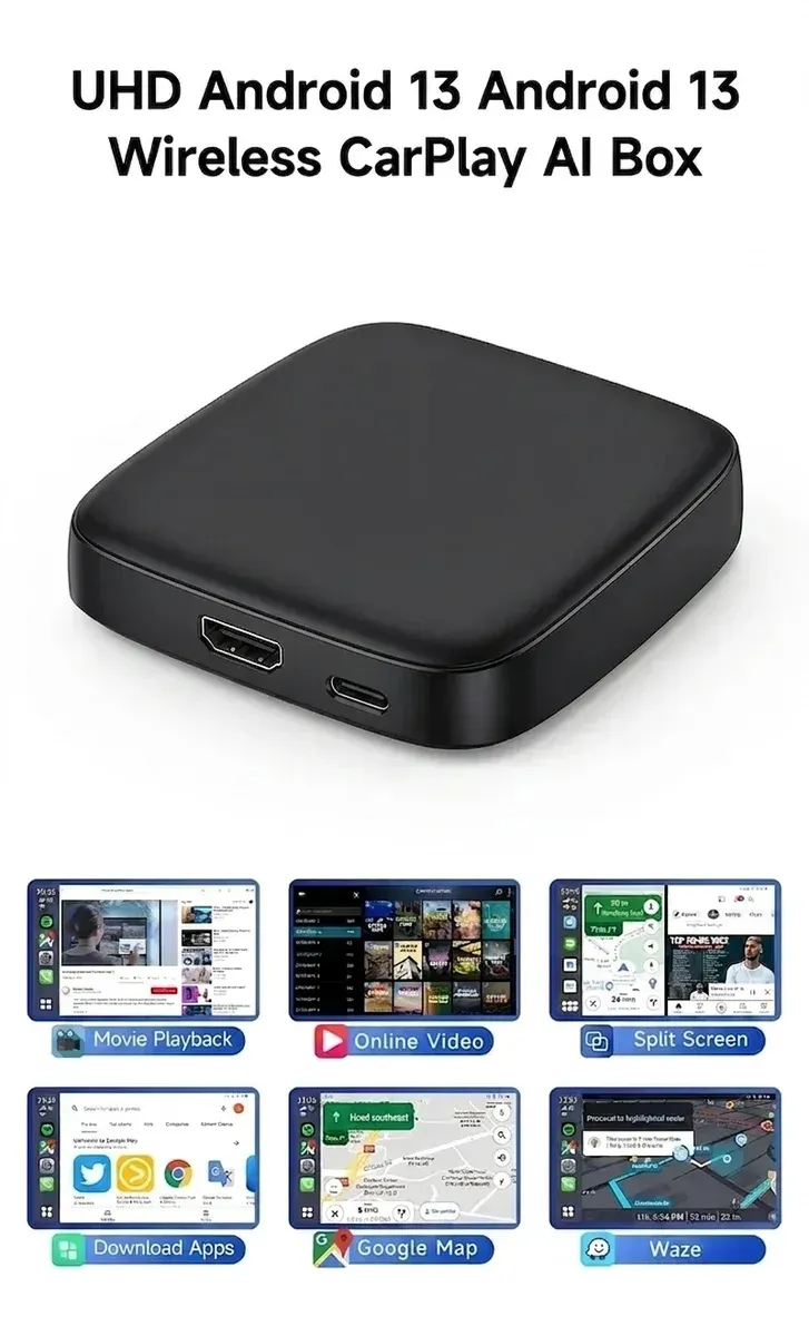 Carlinkit UHD Android 13 Wireless CarPlay AI Box